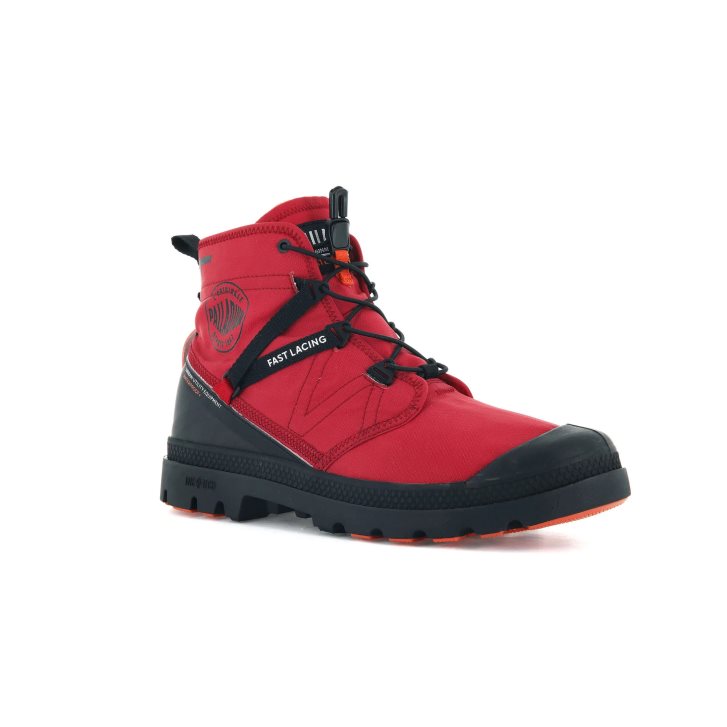 Dámské Boty Palladium Pampa Travel Lite+ Nepromokavé Červené | CZ BPL-97G